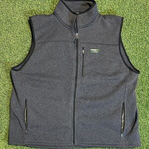 NWOT L.L. Bean Charcoal Sleeveless Fleece